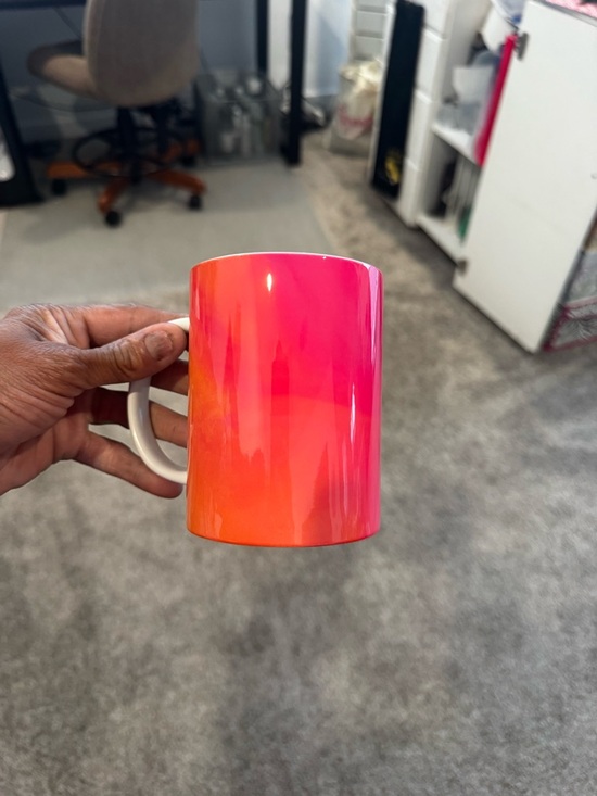 Other - Ceramic Gradient Pink-Orange Coffee Mug